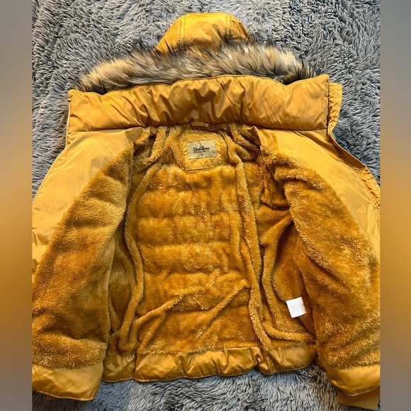 BodiLove Women's Winter Quilted Puffer Jacket with Removable Faux Fur Size Small - Picture 3 of 9